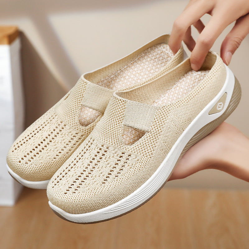 Dame Behagelige Slip-On Fritidssko med åndbart overmateriale og fleksibelt såleprofil Stilla