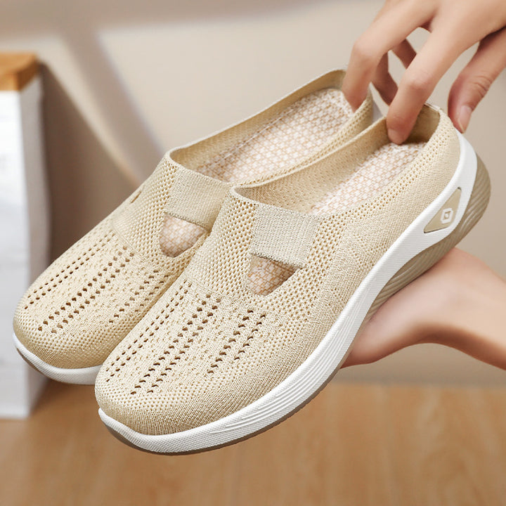 Dame Behagelige Slip-On Fritidssko med åndbart overmateriale og fleksibelt såleprofil Stilla