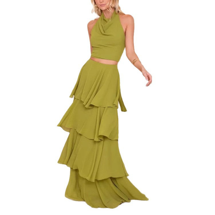 Femme To-Dele Chiffon Maxi Kjole Stilla