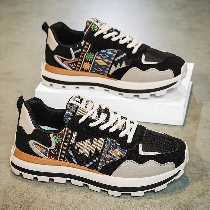 Femme Athletic Comfort Sneakers med livlige tekstil-detaljer Stilla