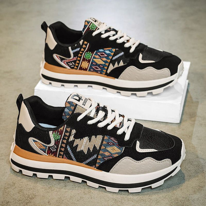 Femme Athletic Comfort Sneakers med livlige tekstil-detaljer Stilla