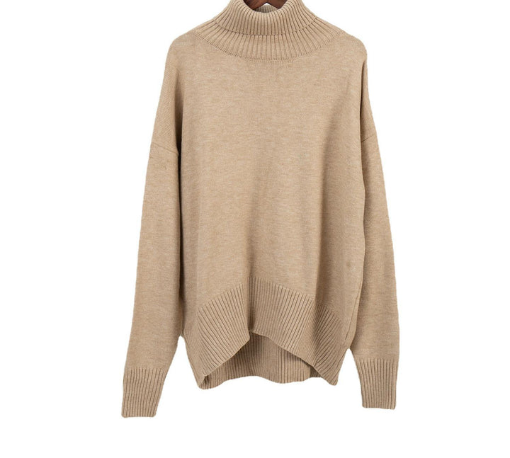 Dame Oversized Pullover med højstående krave Stilla