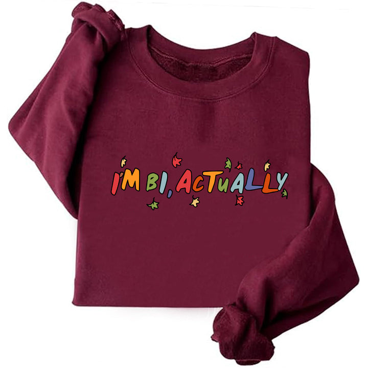 Kvinders sweater med kreativt print og afslappet snit Stilla
