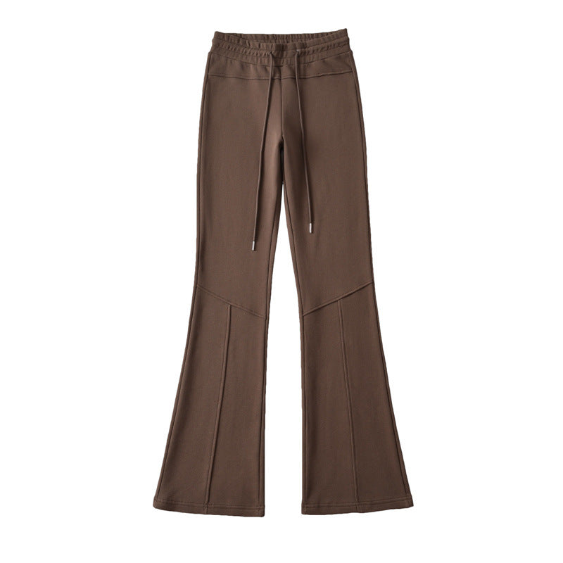 Dame trendy højtaljede flared leggings med åndbart materiale og elastisk talje Stilla