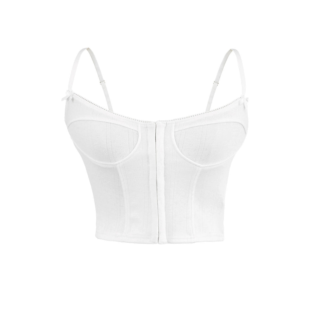 Femme Struktureret Crop Top Stilla 1750152570