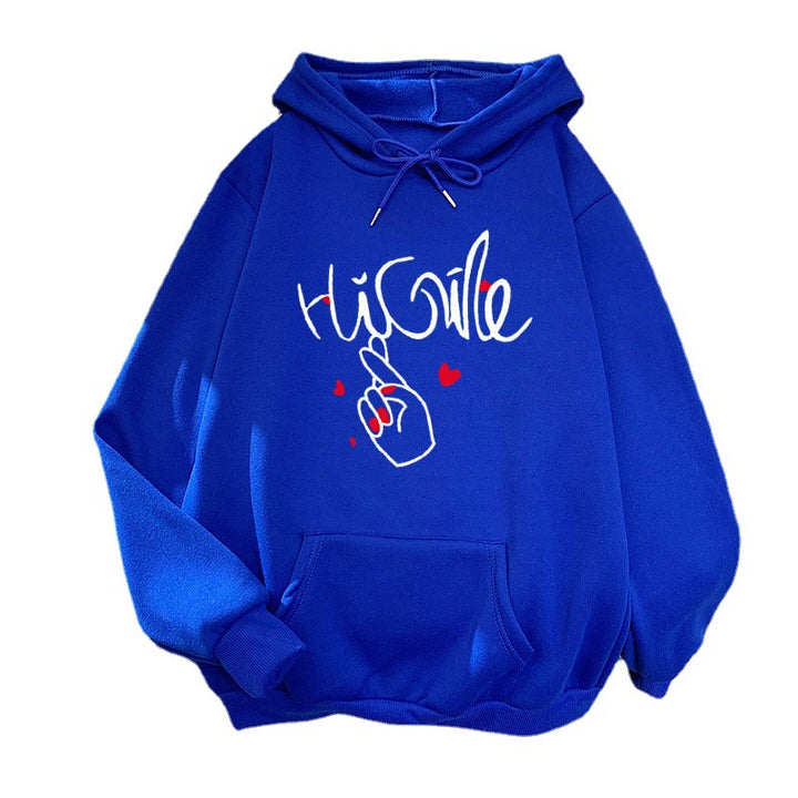 Dame hoodie med kreativt grafisk design Skovae