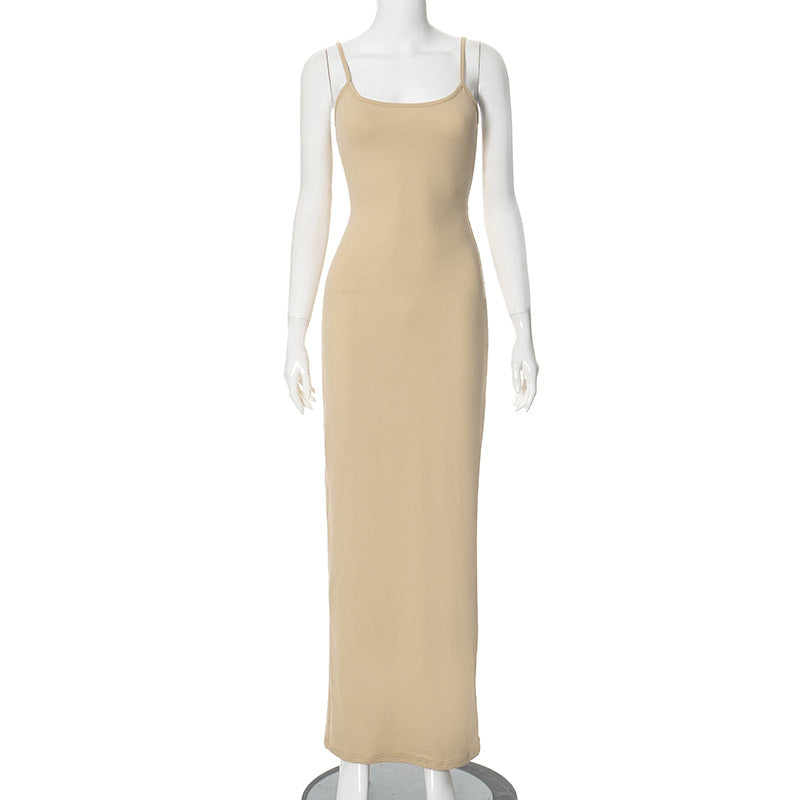 Femme Elegante Draperet Maxikjole Stilla