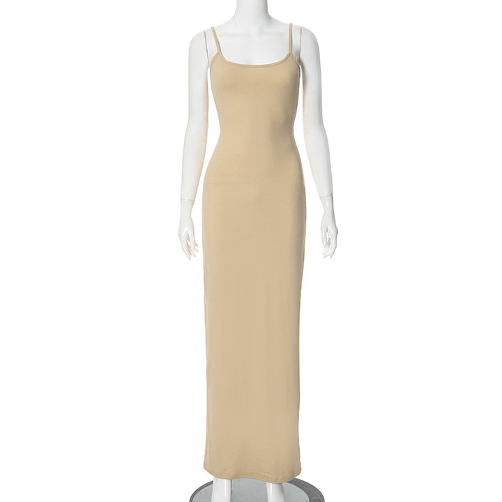Femme Elegante Draperet Maxikjole Stilla