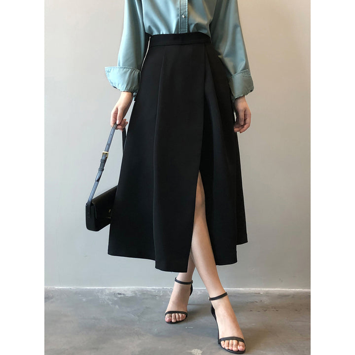 Dame elegant blyantskjorte med mode split og tætsiddende design Stilla