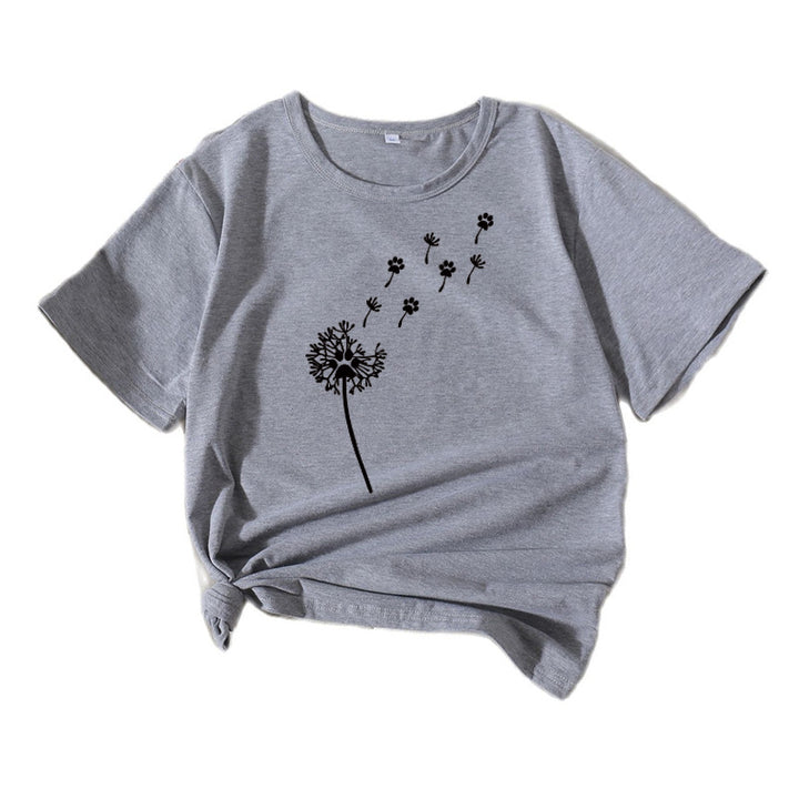 Kvinder kunstnerisk mælkebøtte grafik T-shirt Stilla