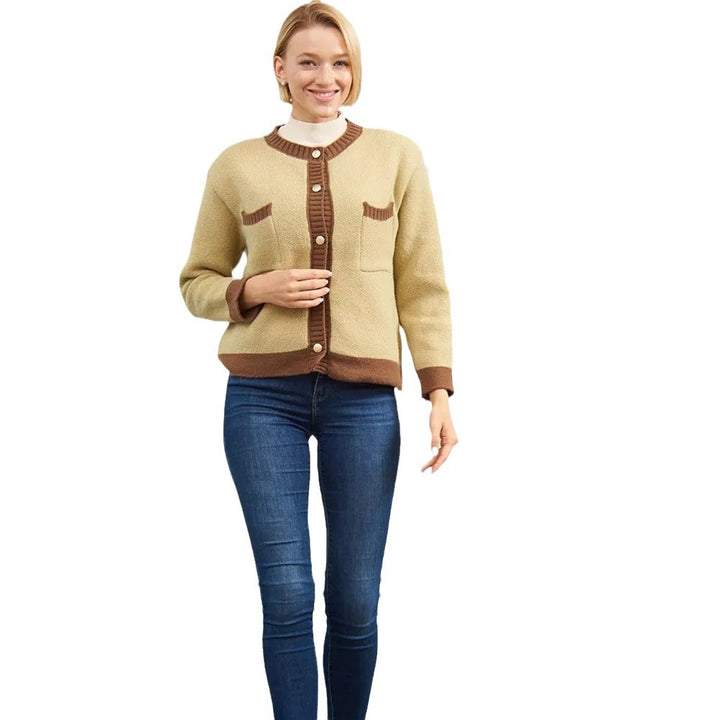 Femme Cozy Tekstureret Strik Knap-Cardigan Stilla
