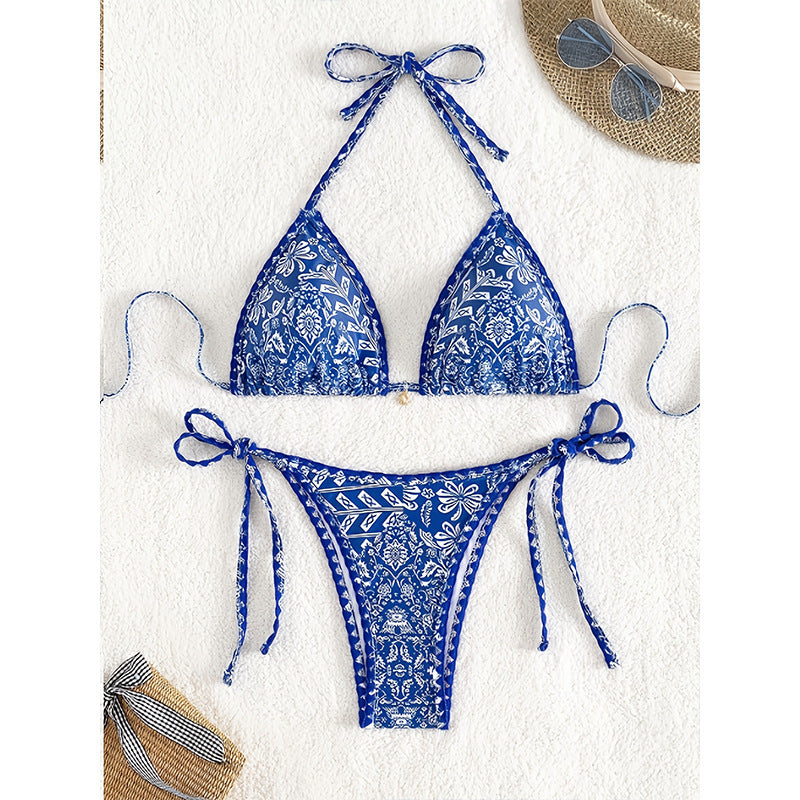 Dame Triangel-Bikini med legende blomsterprint Skovae