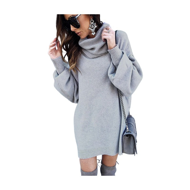 Dame Oversized Pullover med rullekrave og bred pasform Stilla