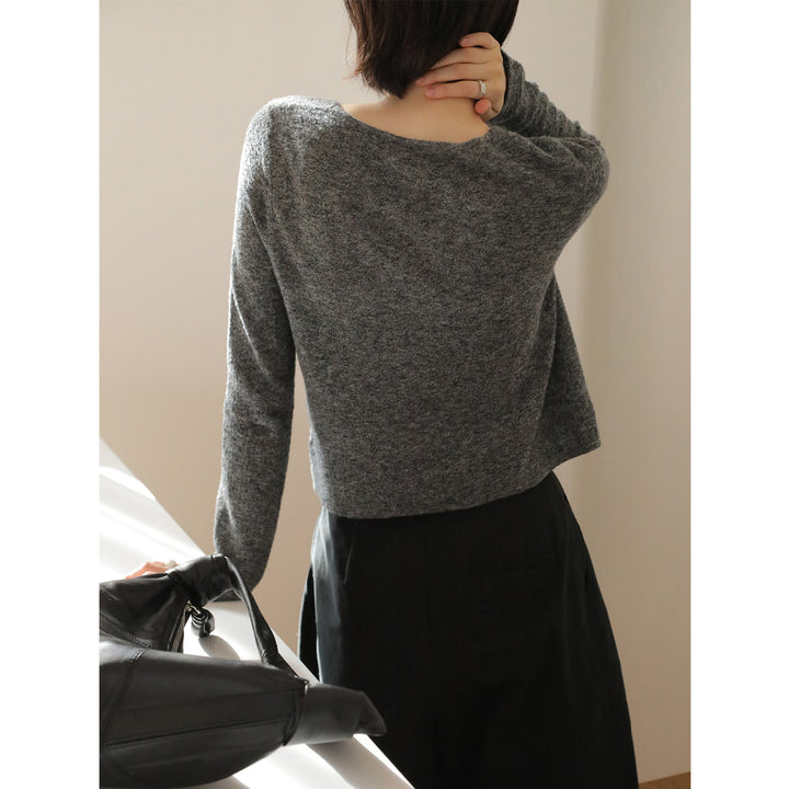 Dame tidløs V-hals strik cardigan med knapper Stilla