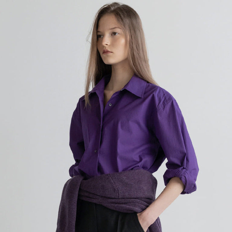 Dame Elegant Skjorte med oversized snit og moderne detaljer Stilla