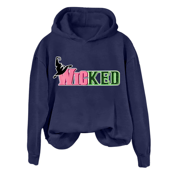 Dame hoodie med kreativ grafisk design Skovae