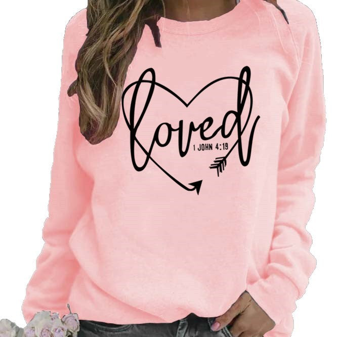 Dame sweatshirt med inspirerende lettering og trendy design Skovae