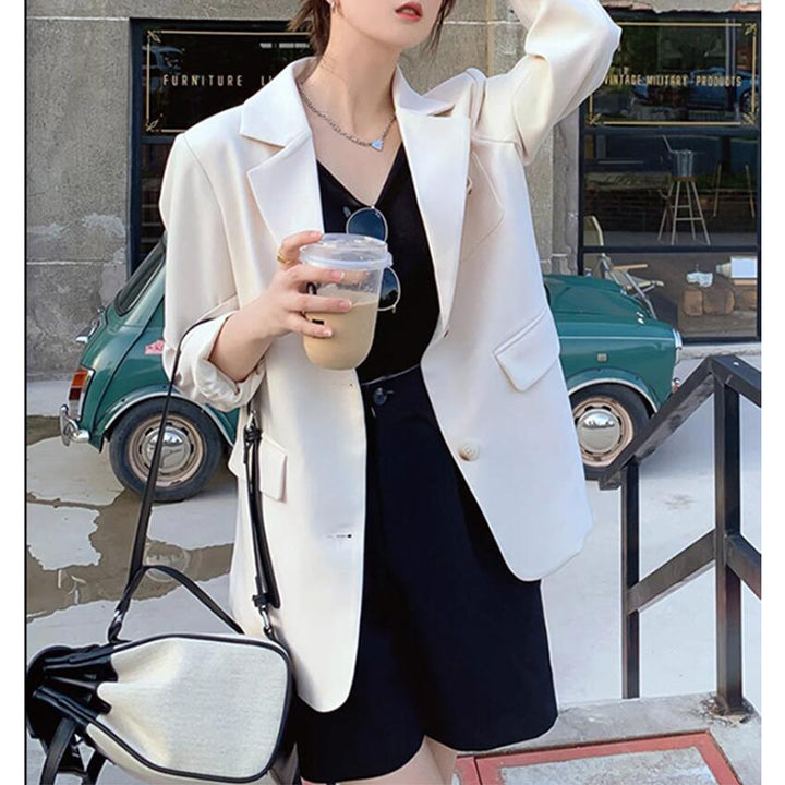 Dame elegant Oversize-blazer med struktureret design og praktiske lommer Stilla