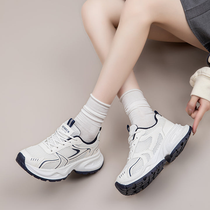 Dame Fitness Sneakers med åndbar mesh-overflade og dämpende sålprofil Stilla