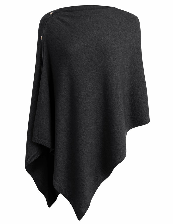Dame Komfortabel Oversized Poncho Wrap Stilla