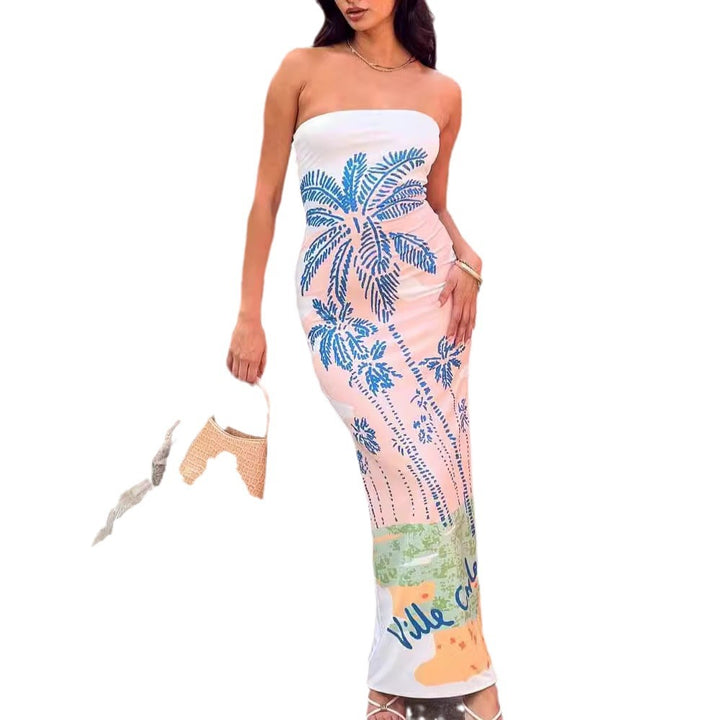 Femme Strapless Maxi Kjole Stilla