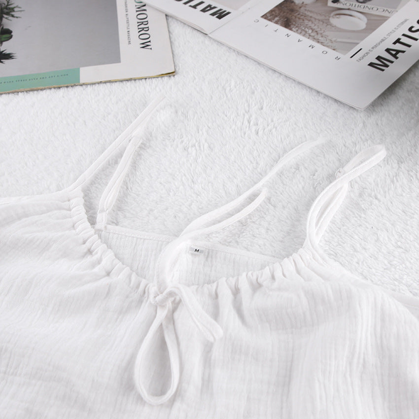 Damer let pyjamasæt med justerbare stropper og elastisk talje Stilla