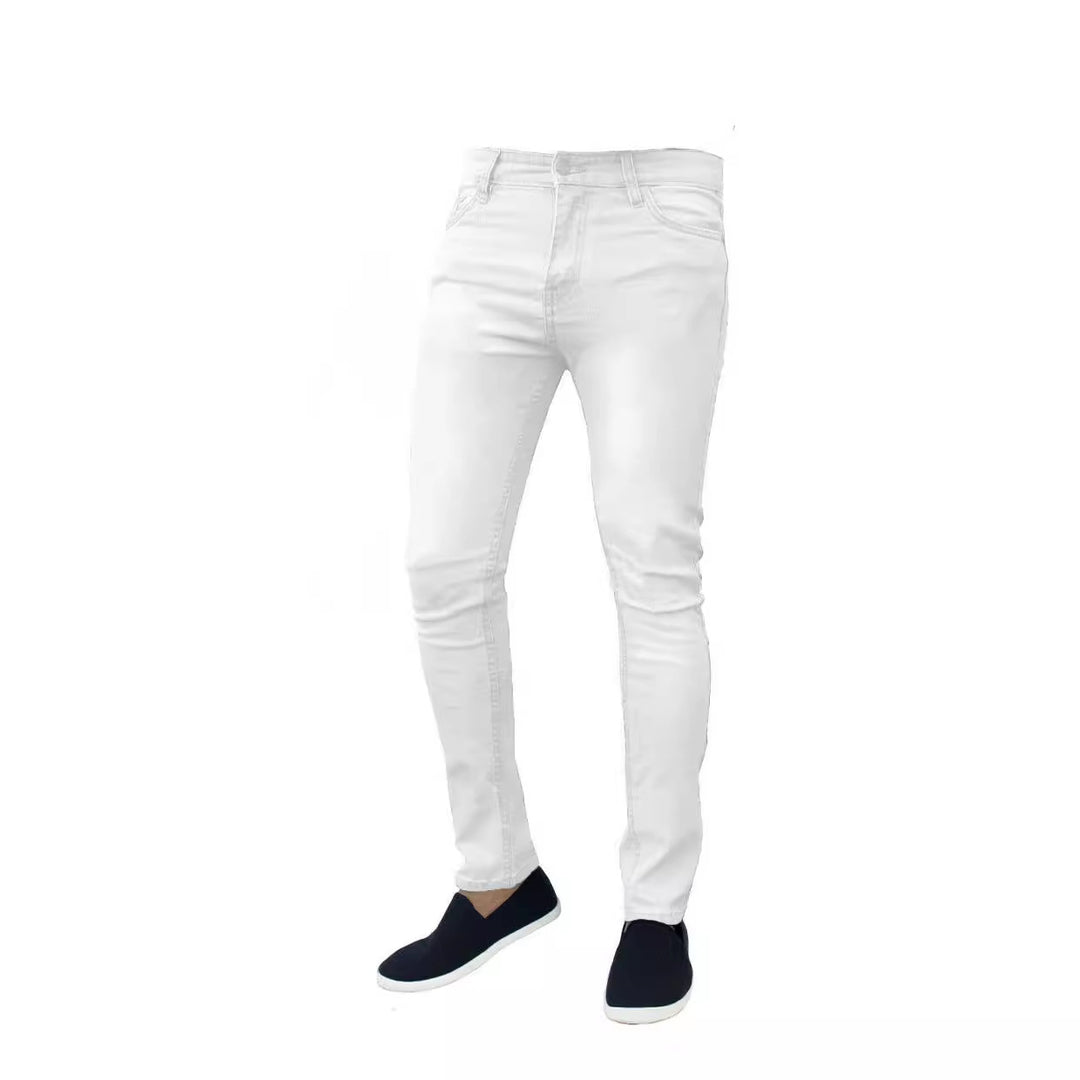 Herrer Slim Fit Jeans med elastisk materiale og moderne snit Stilla