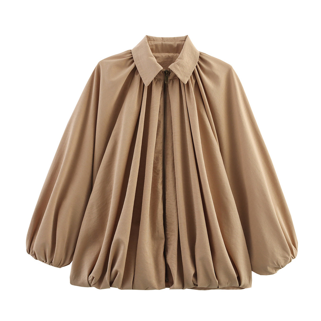 Dame let oversized bluse med ruffles design Stilla