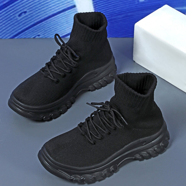 Damer Sporty High-Top Sneakers med åndbart strikmateriale og innovativ dæmpning Stilla