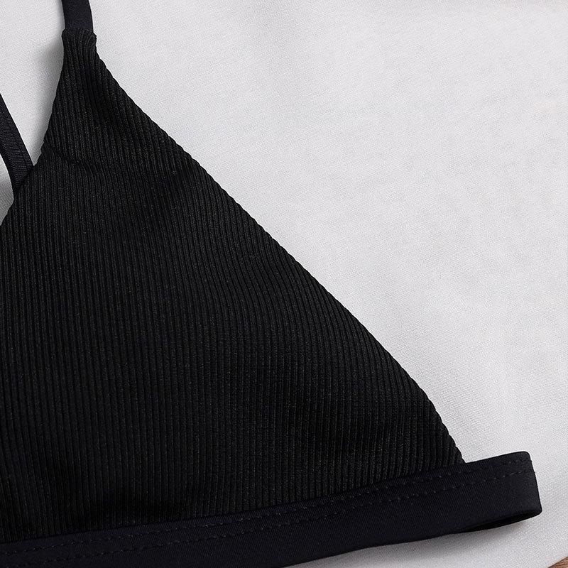 Dame triangel-bikini-top med justerbare stropper og smart design Skovae