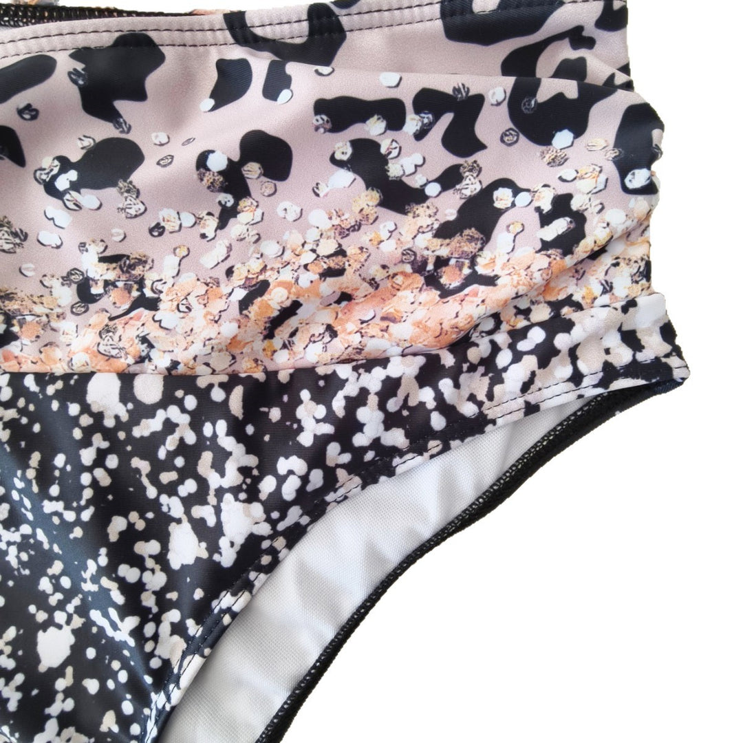 Damer Bikini-sæt med trendy dyretryk og moderigtigt sløjfe-detalje Skovae