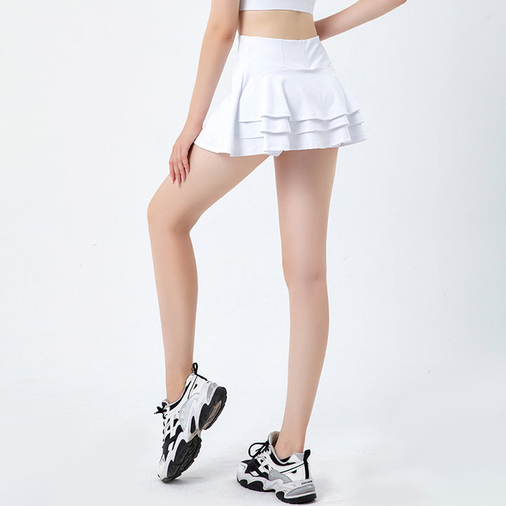 Dame Sporty Wickelskørt med indbyggede shorts Stilla