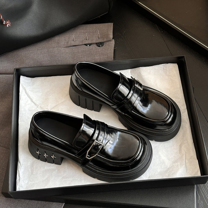 Femme Chunky Såle Spænde Loafers Stilla