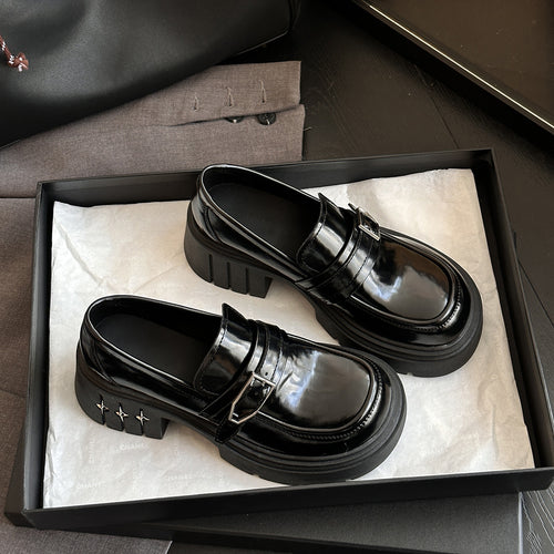 Femme Chunky Såle Spænde Loafers Stilla