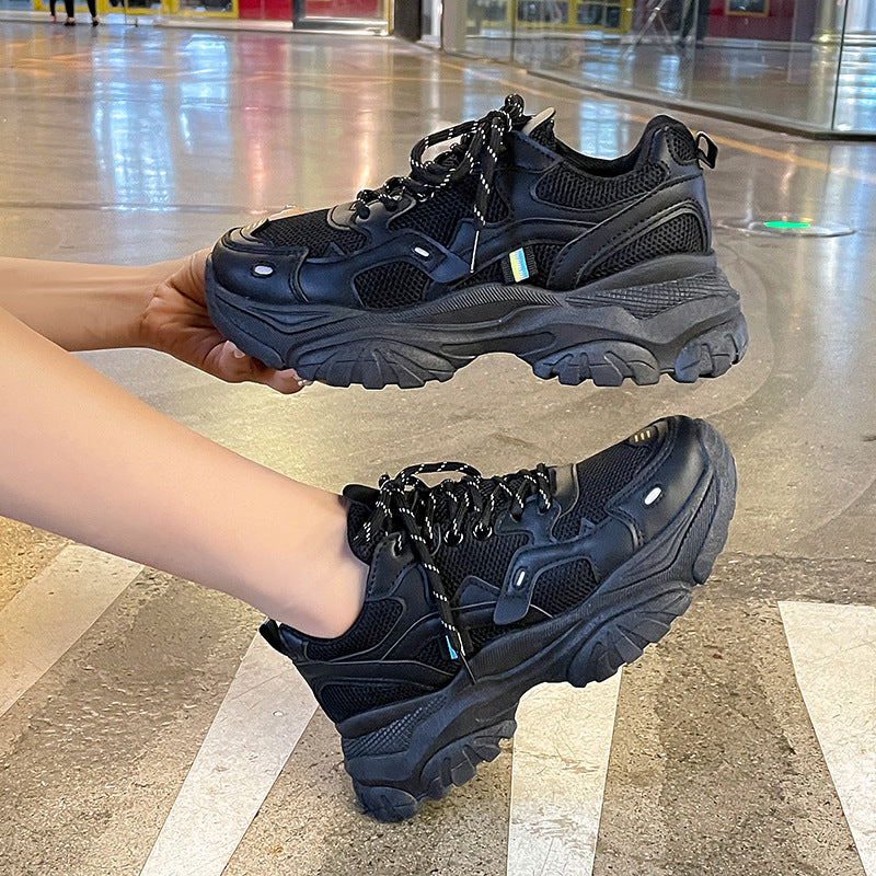 Dame Sporty Sneakers med åndbar mesh-overflade og stødabsorberende sål Stilla
