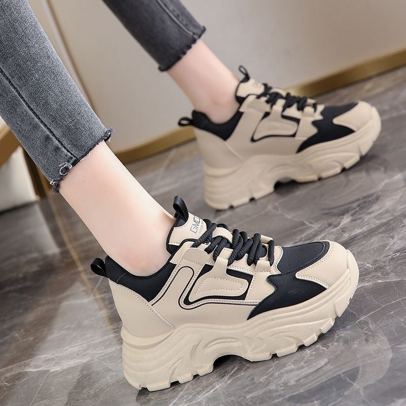 Dame Chunky Sneakers med åndbart overmateriale og skridsikker sål Stilla