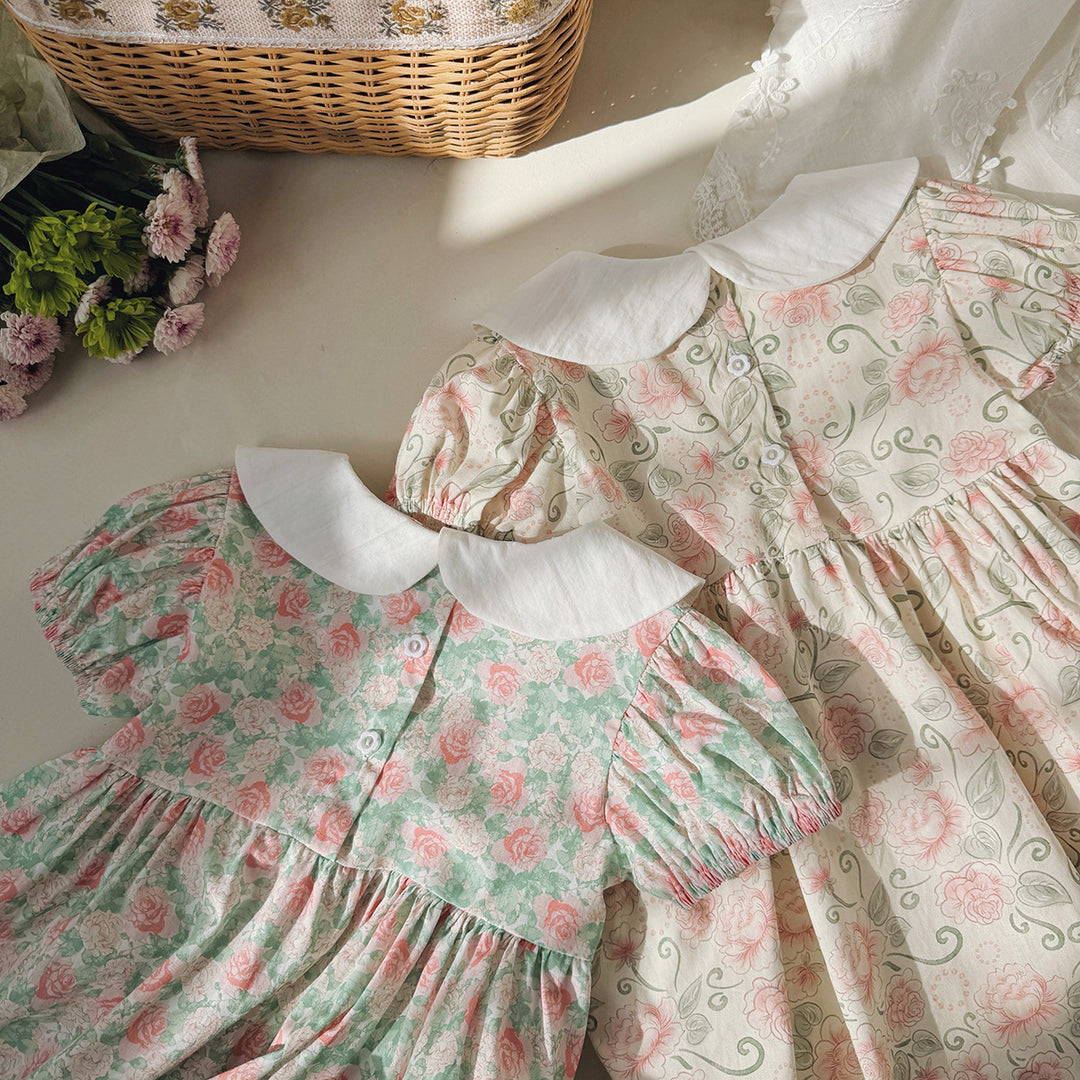 Femme Vintage Floral Kjole Stilla