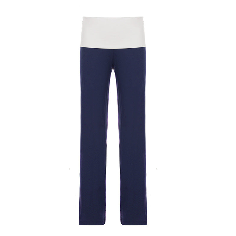 Dame Flared Leggings med blomstermønster Skovae