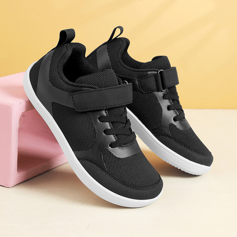 Unisex nan lette mesh-sneakers med elastisk snørebåndsystem, velcro og EVA-mellemsål Skovae