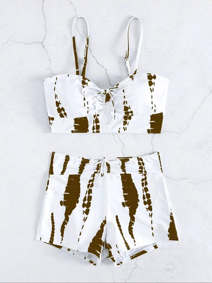 Dame To-delt Badeoutfit med legende knude-design Skovae