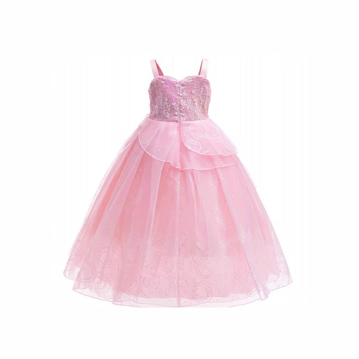 Glinda Cosplay Kjole – Rosa Prinsesse Ballkjole til Piger (Bryllup, Scene) Skovae