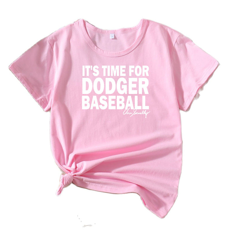Dame Fritids Sport Grafik T-shirt Stilla