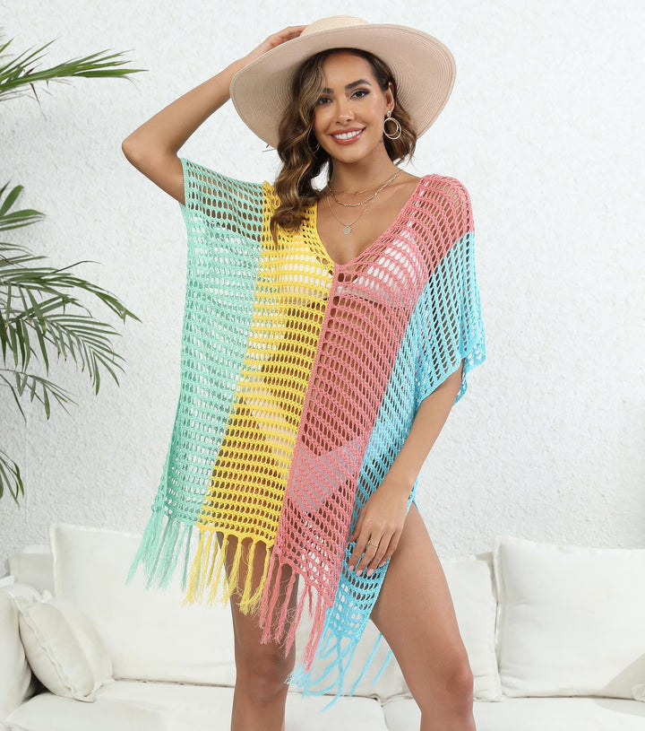 Dame luftig-transparent strandponcho Skovae