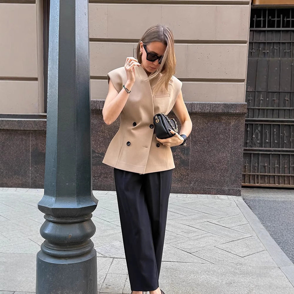 Dame Mode Blazer med asymmetrisk snit Stilla