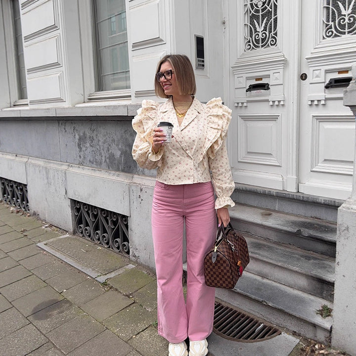 Dame Blazer med Rüschen Stilla
