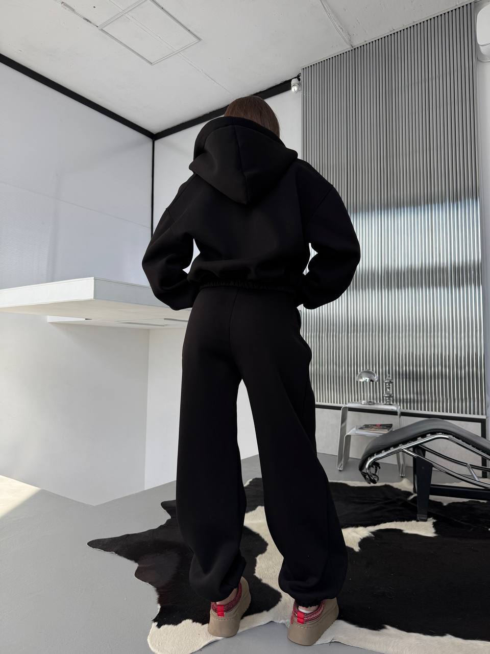 Kvinders afslappede hoodie og jogger sæt med elastisk talje og praktiske lommer Skovae