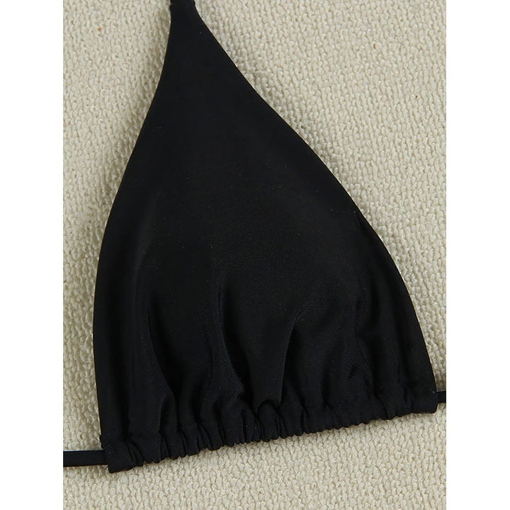 Dame Triangel-Bikini med elegant stjerne-applikation Skovae