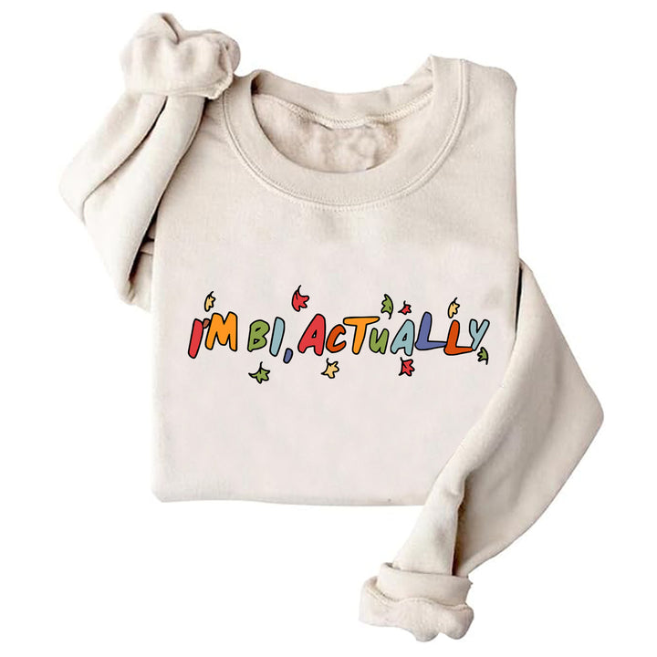 Kvinders sweater med kreativt print og afslappet snit Stilla