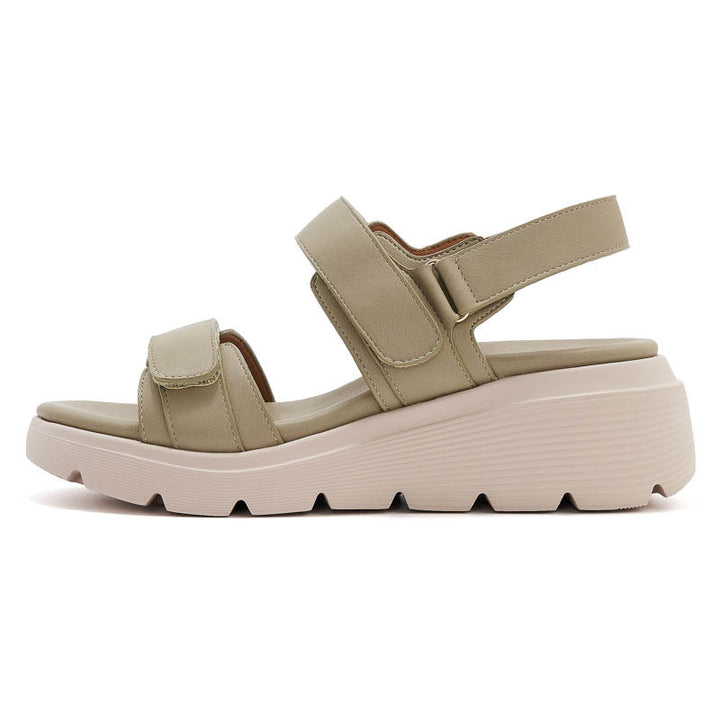 Dame komfortable wedgesandaler med justerbare velcro-lukninger og ergonomisk sål Stilla