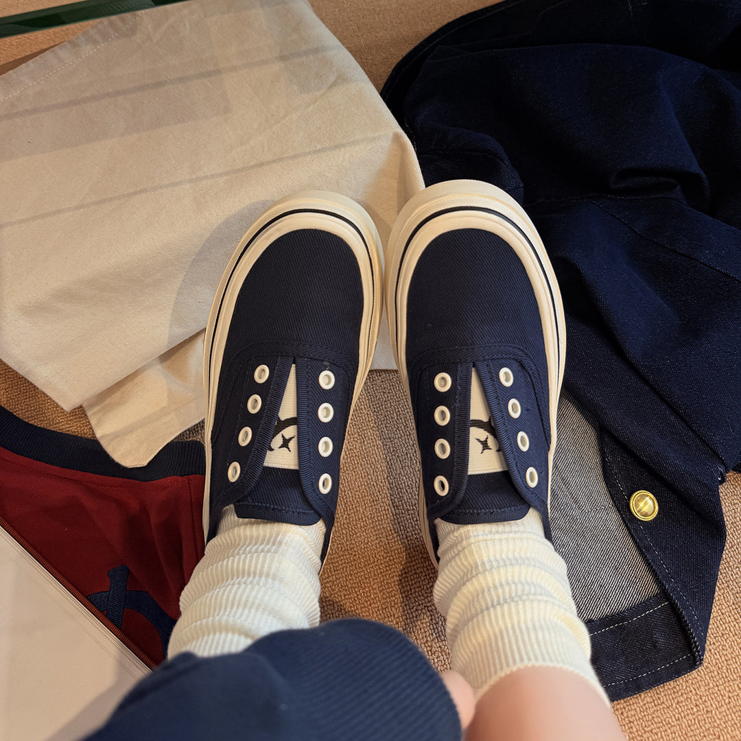 Femme Casual Slip-On Canvas Sneakers Stilla